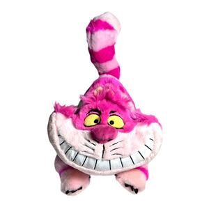 Vintage Disney Exclusive Cheshire Cat Alice in Wonderland Large Plush Pink Grin
